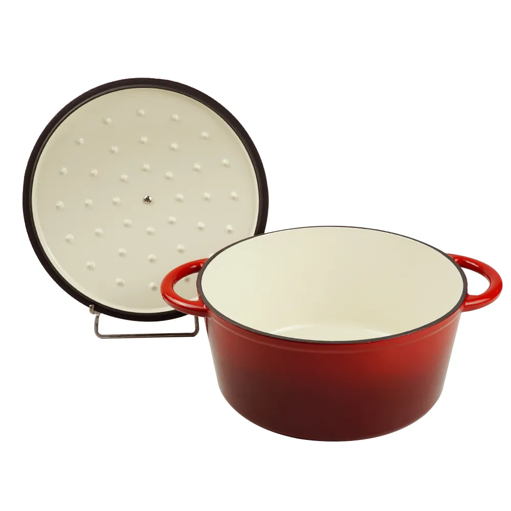 Custom colorsd non-stick bread potato enamel cooking dutch oven cast iron cookware casserole