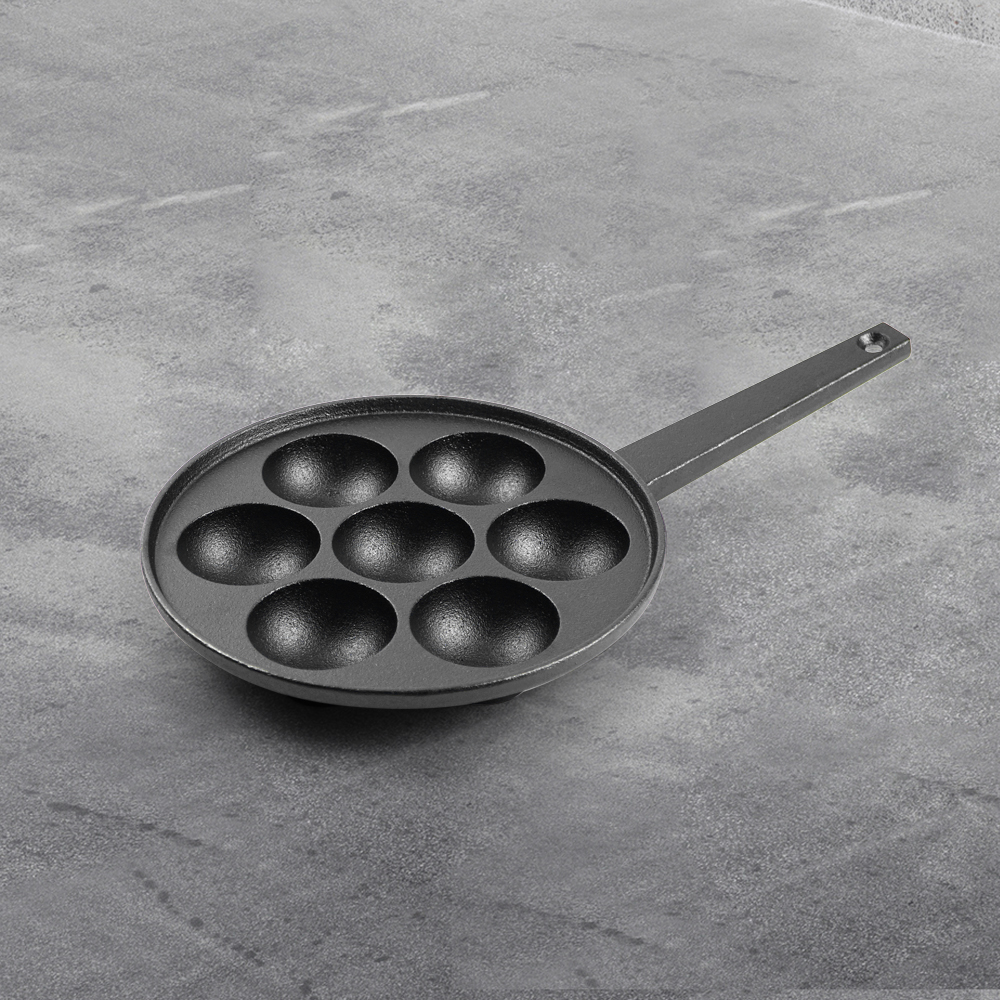 Cast Iron Frying Pan with Long Handle Egg Roll Pancheap Frying Pan Breakfast Pan