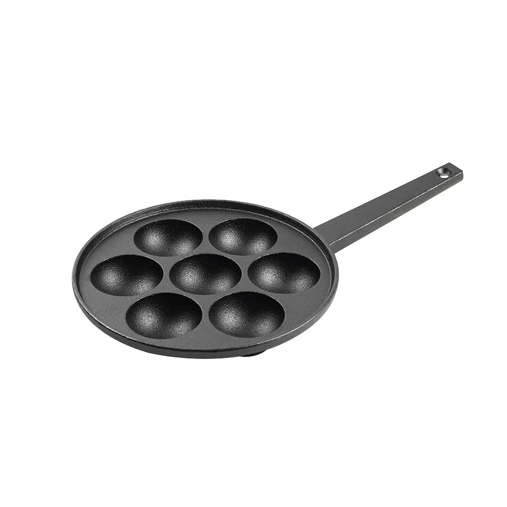 Cast Iron Frying Pan with Long Handle Egg Roll Pancheap Frying Pan Breakfast Pan