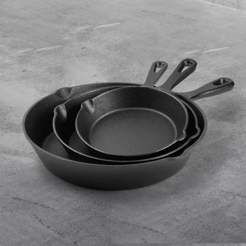 Cast Iron Pan Frying Pan Indoor Outdoor Cookware Non Stick Coating Induction Skillet Dish