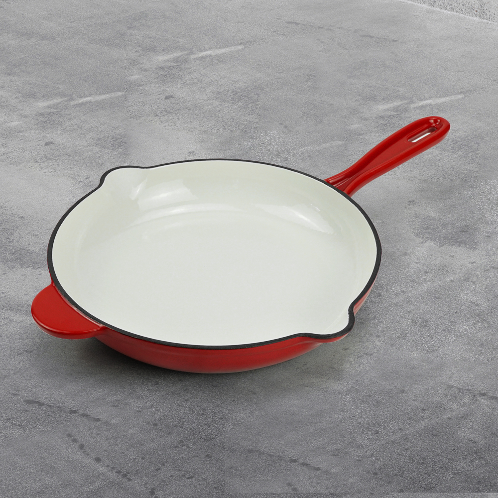 26 cm round frying pan with spout pre-treated non-stick surface kitchen tools and cookware