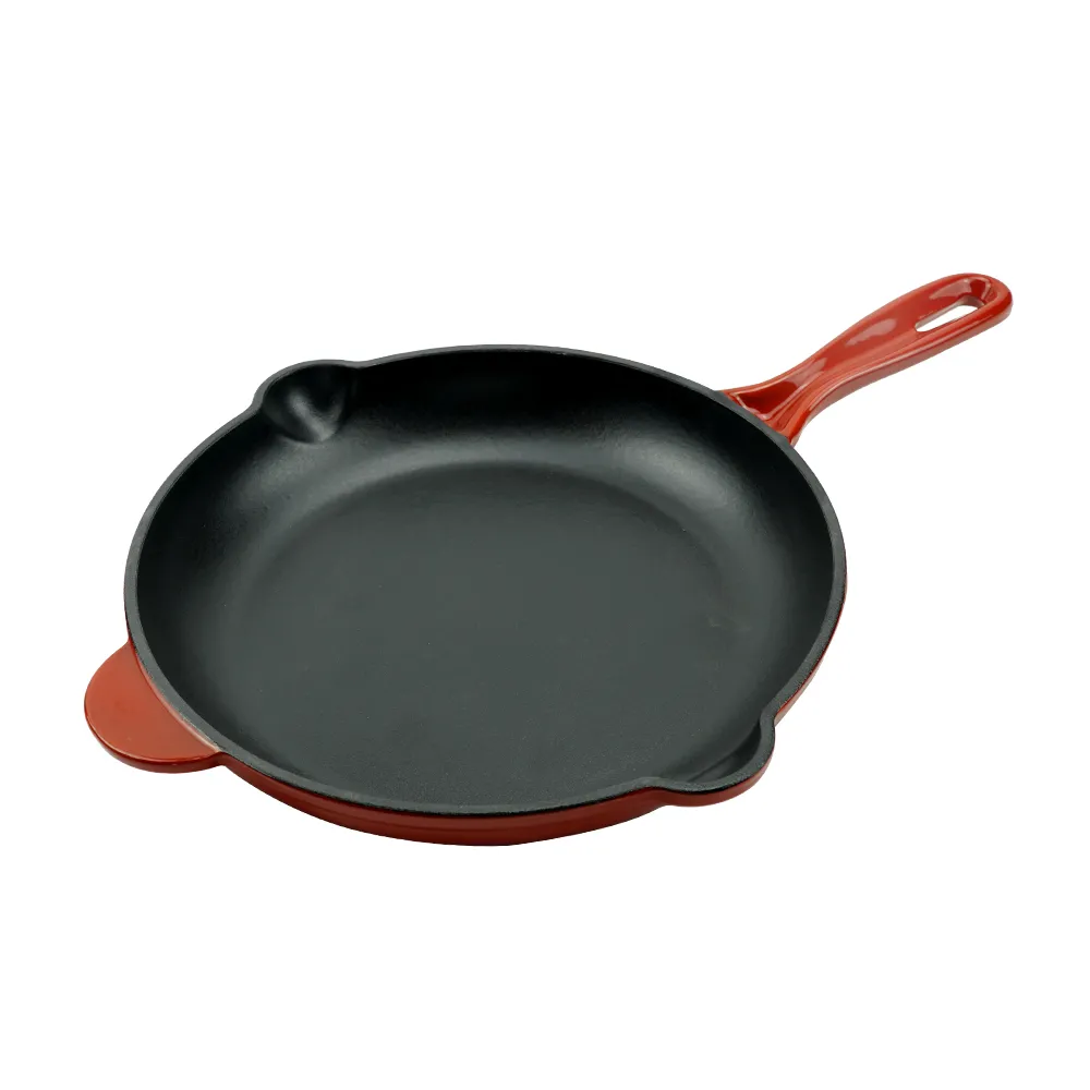 26 cm round frying pan with spout pre-treated non-stick surface kitchen tools and cookware