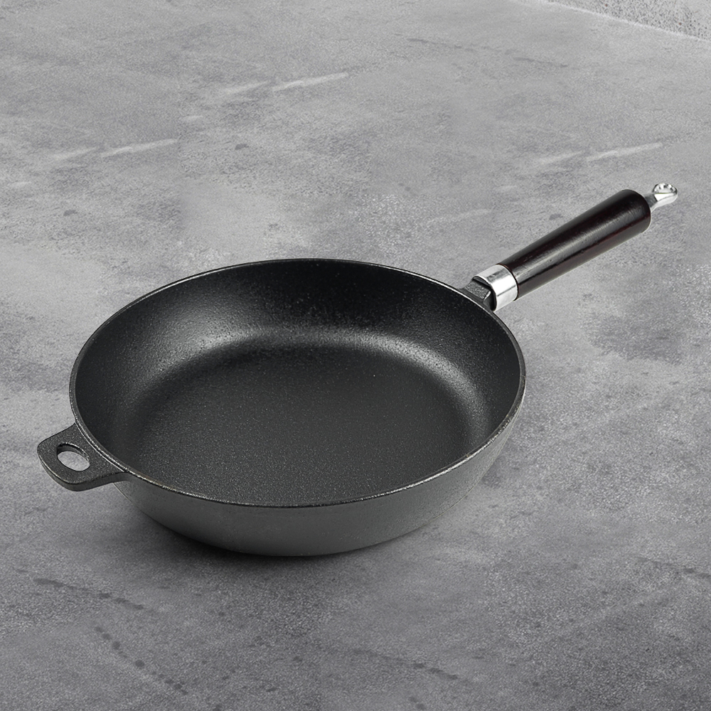Uncoated iron frying pan, household non-stick gas stove, induction cooker special frying pan for eggs and steaks