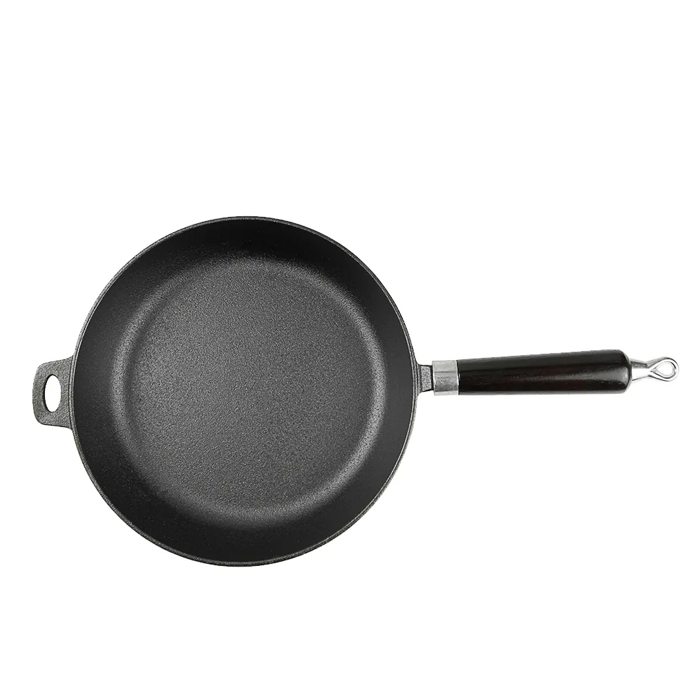 Uncoated iron frying pan, household non-stick gas stove, induction cooker special frying pan for eggs and steaks
