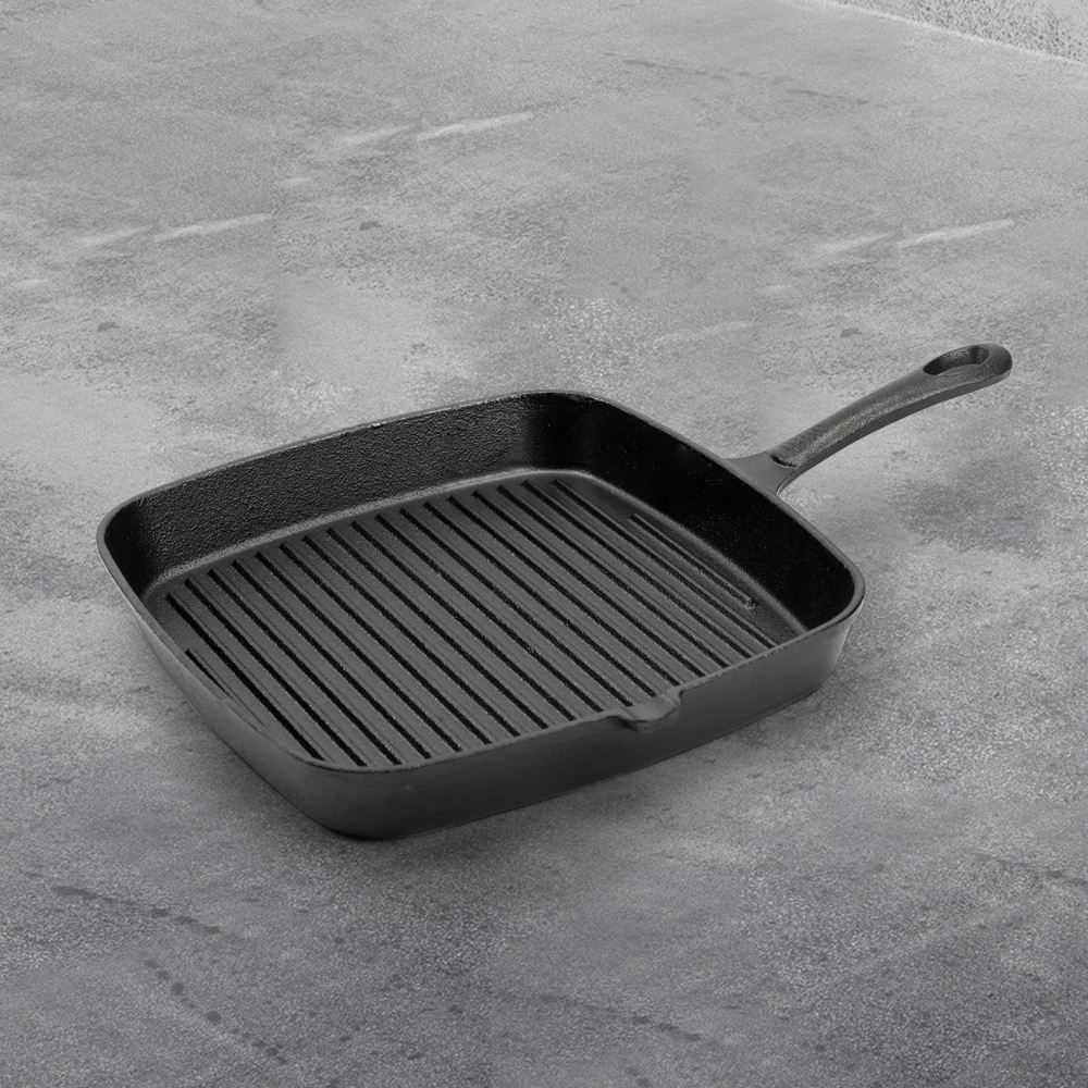 High-quality steak grills, barbecue square POTS, cast iron grills, non-stick pans, frying pans and cookware
