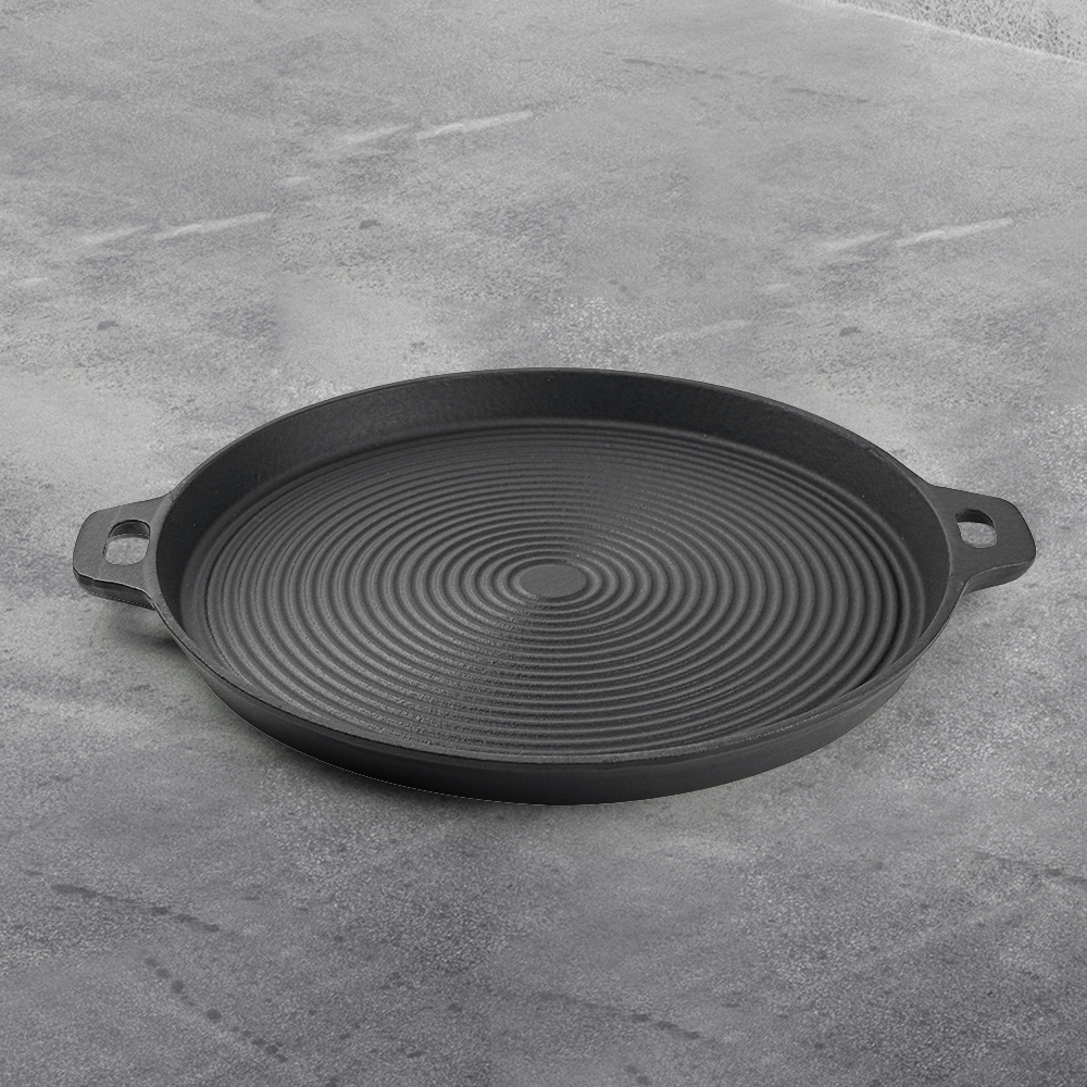 DIA 35cm round high-quality outdoor barbecue cast iron grill plate