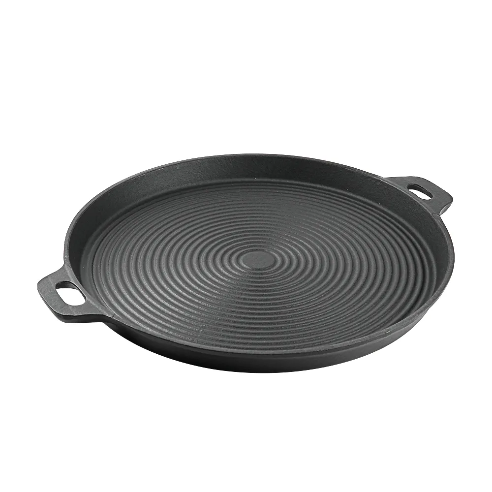 DIA 35cm round high-quality outdoor barbecue cast iron grill plate