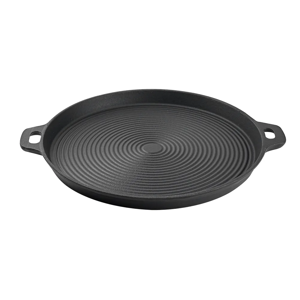 DIA 35cm round high-quality outdoor barbecue cast iron grill plate