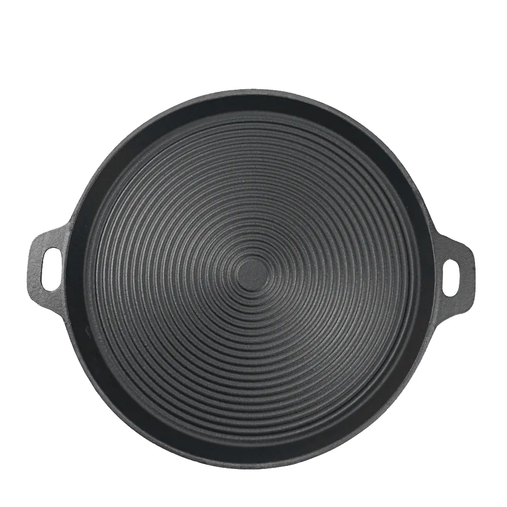 DIA 35cm round high-quality outdoor barbecue cast iron grill plate