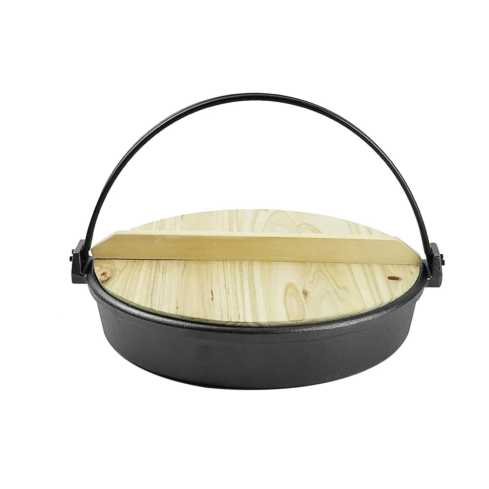 Japanese cast iron cookware, sukiyaki pot and ramen pot