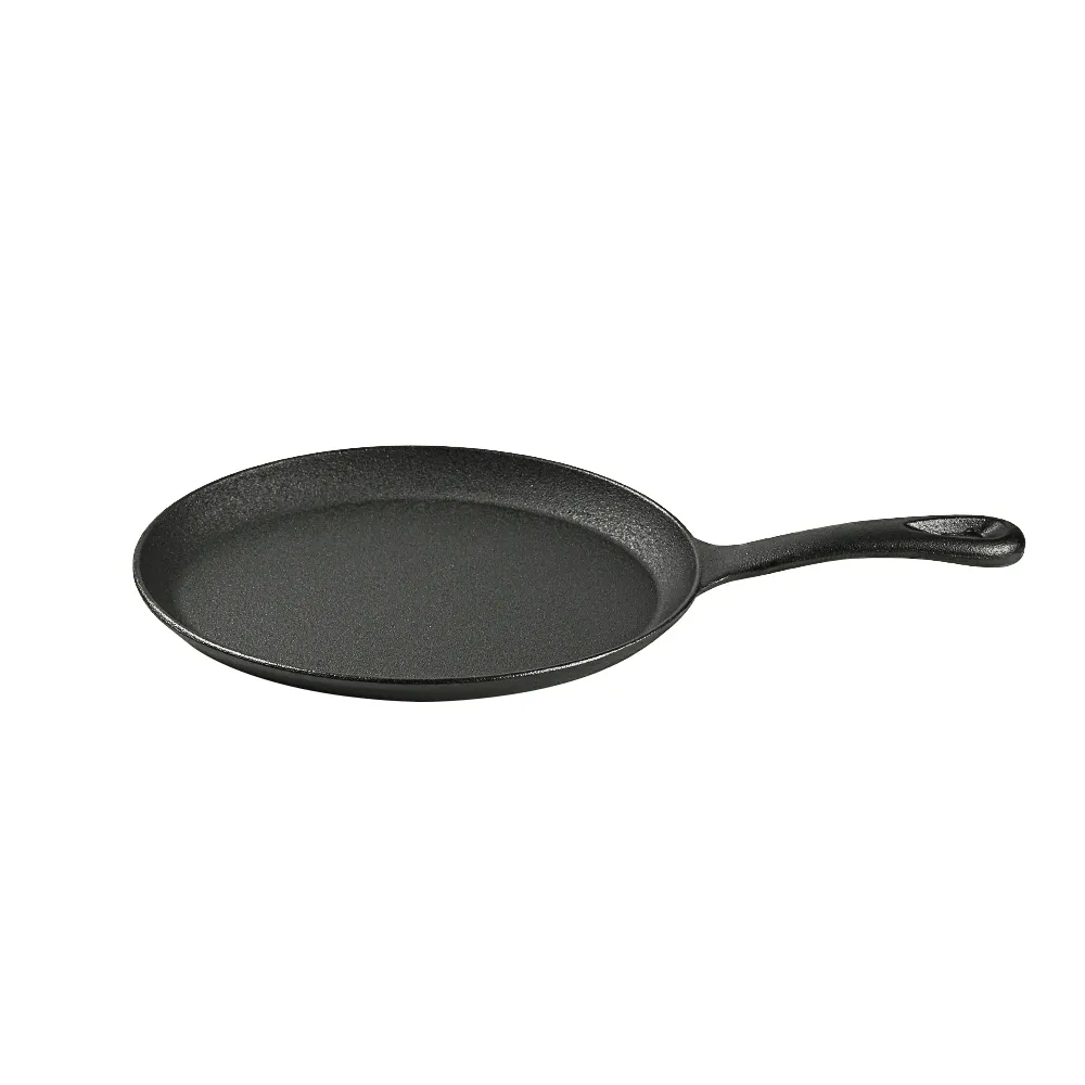 Fajita pan set with wooden tray, anti-heat gloves and cast iron frying pan is suitable for home barbecue kitchens and party restaurants