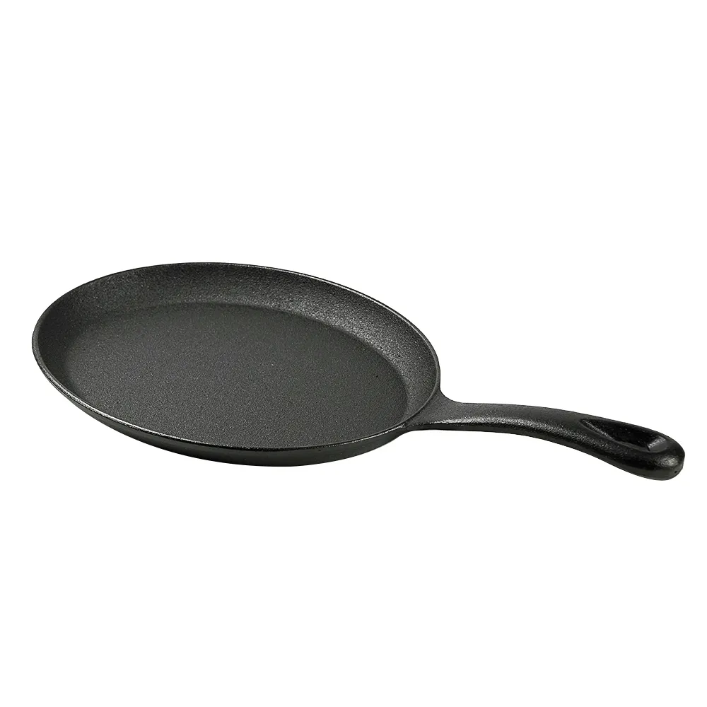 Fajita pan set with wooden tray, anti-heat gloves and cast iron frying pan is suitable for home barbecue kitchens and party restaurants