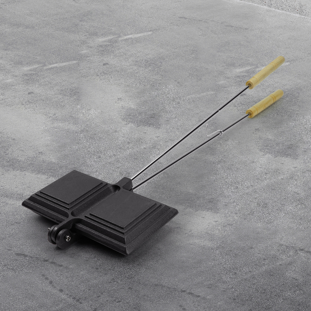 Cast iron pre-treatment cast iron bonfire sandwich machine portable camping pot