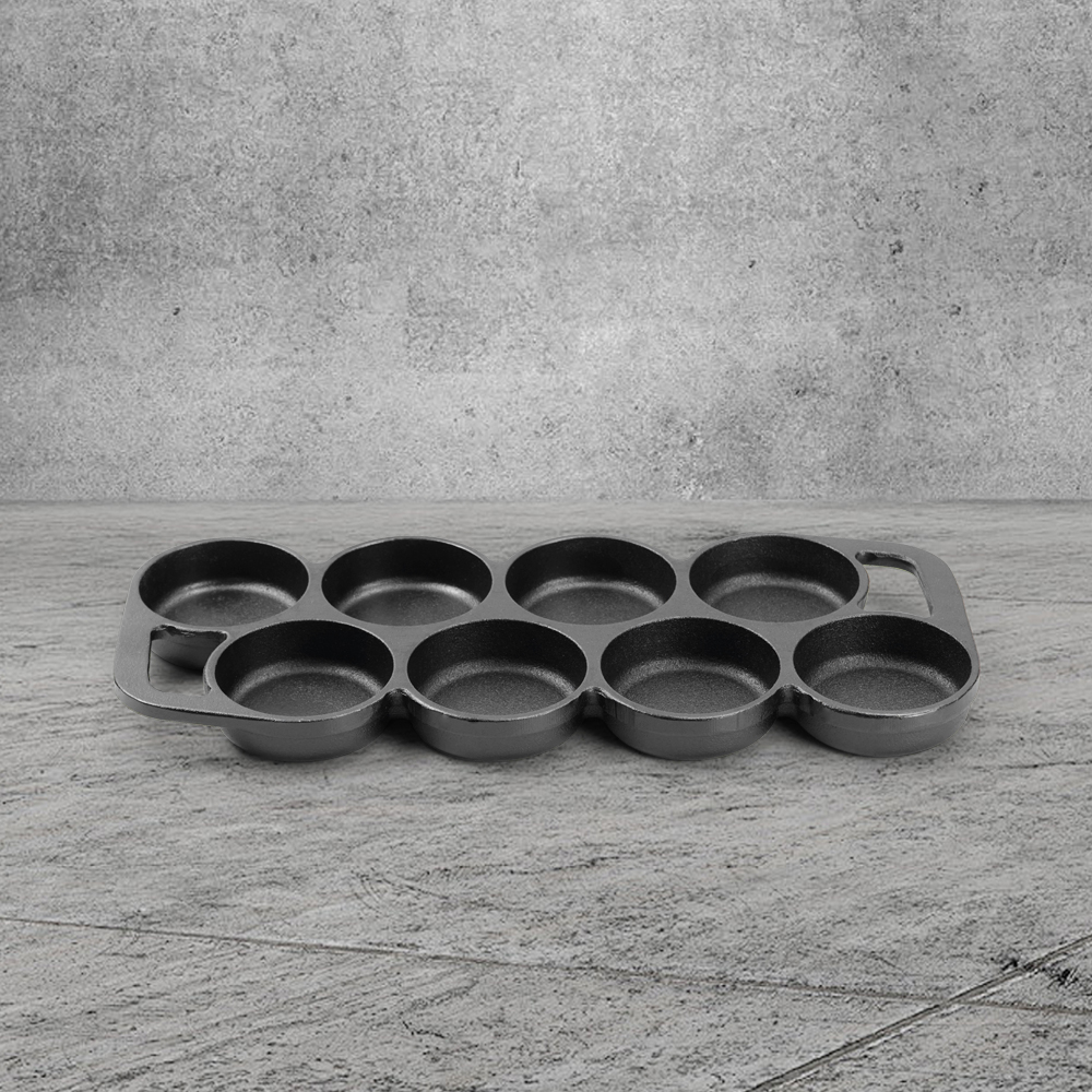 Rectangular cast iron cookie tray, pre-treated mini cake tray kitchenware, suitable for muffins and scones
