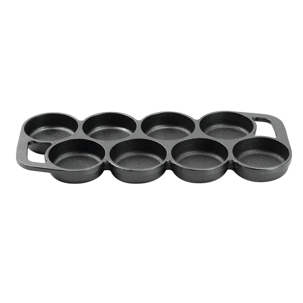 Rectangular cast iron cookie tray, pre-treated mini cake tray kitchenware, suitable for muffins and scones