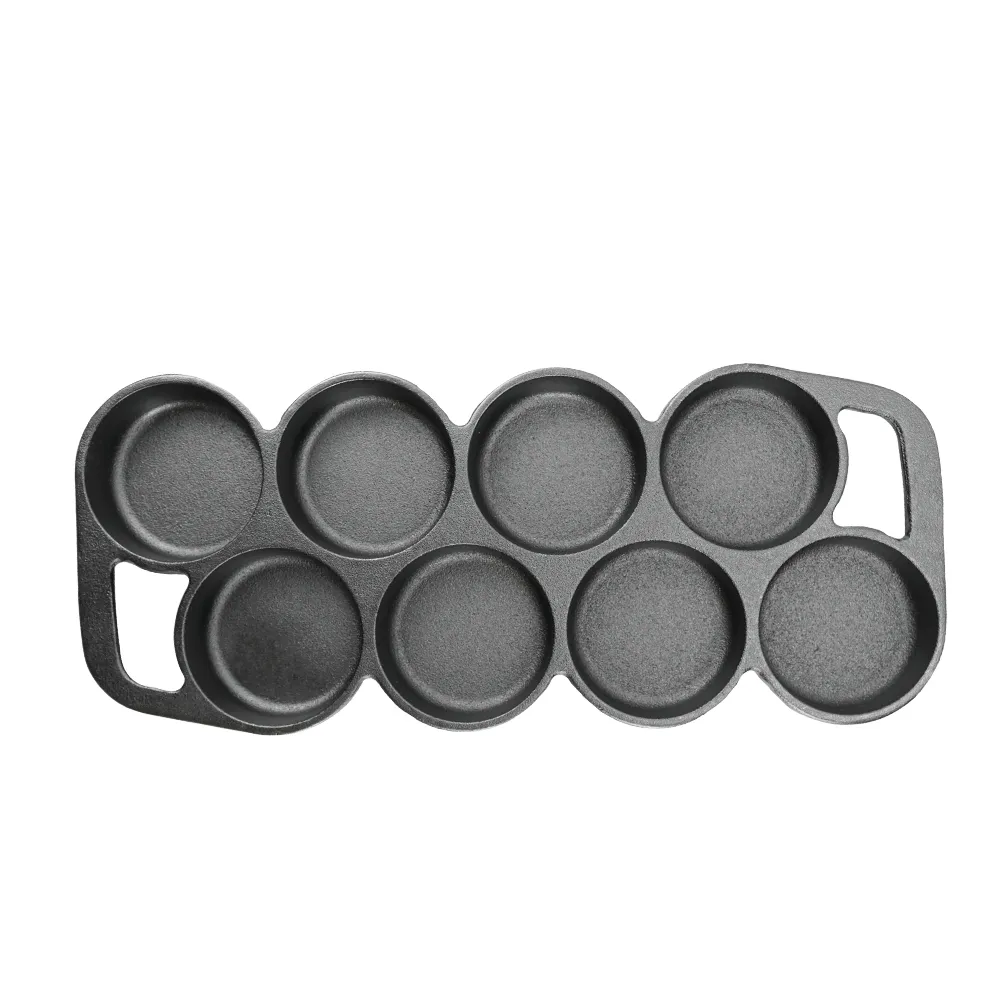 Rectangular cast iron cookie tray, pre-treated mini cake tray kitchenware, suitable for muffins and scones