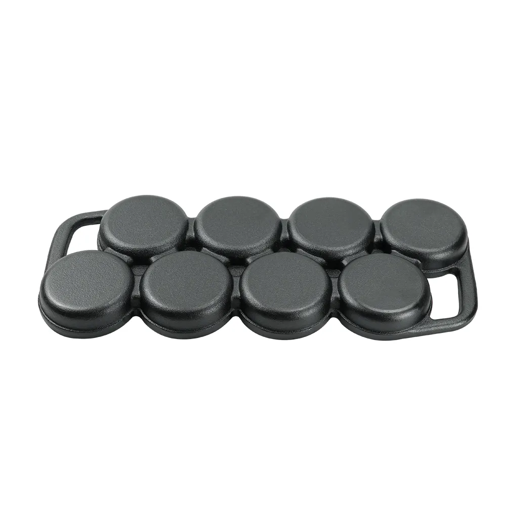 Rectangular cast iron cookie tray, pre-treated mini cake tray kitchenware, suitable for muffins and scones