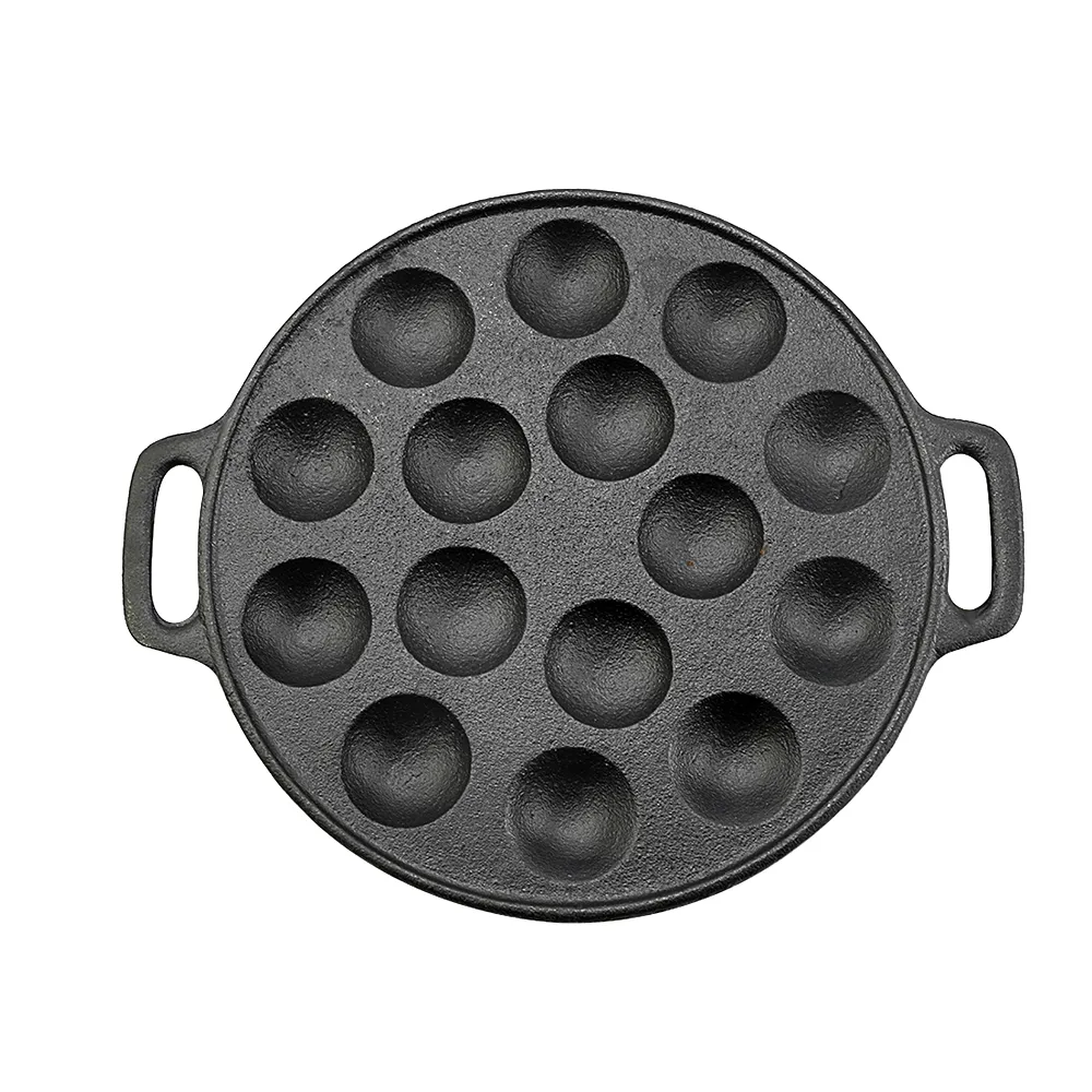 Takoyaki 15-hole flat pan mold, takoyaki making frying pan, takoyaki pancake baking tray