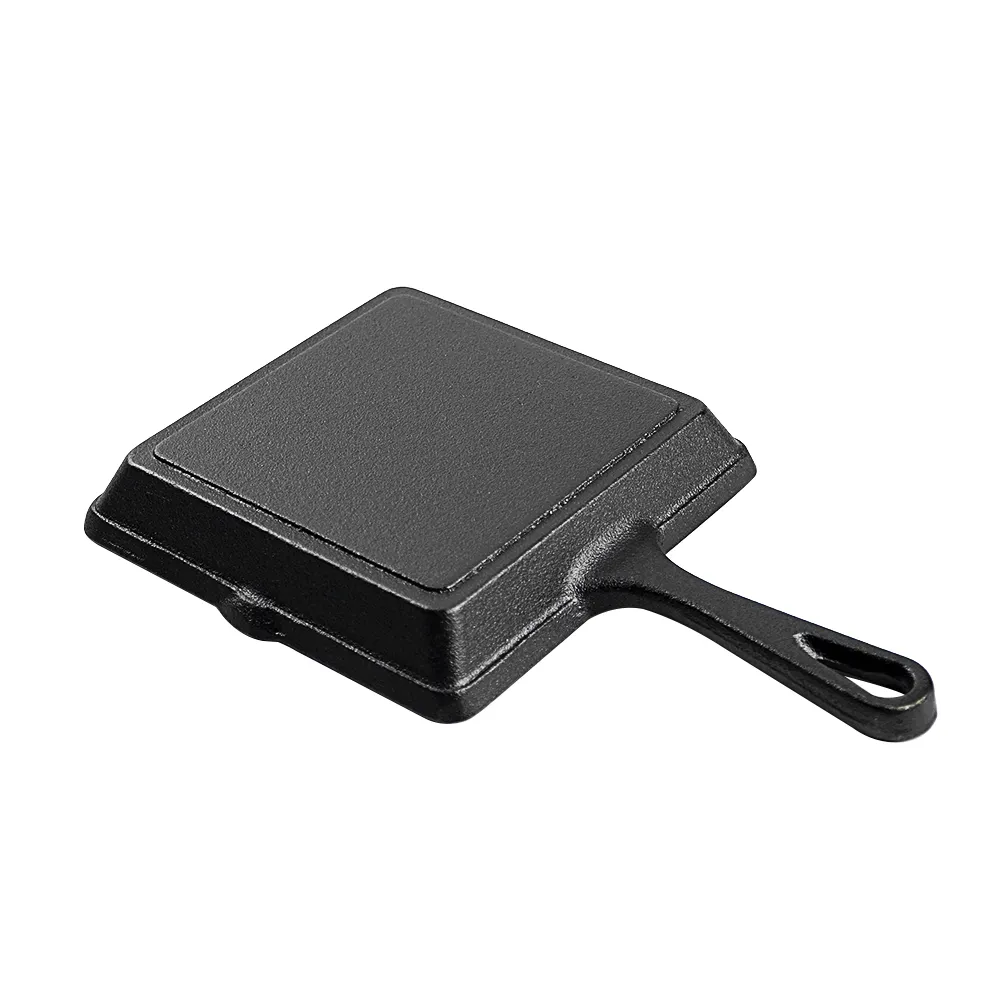 Hot oil small pan, mini cast iron egg frying pan, flat pan, small iron pan for pouring oil