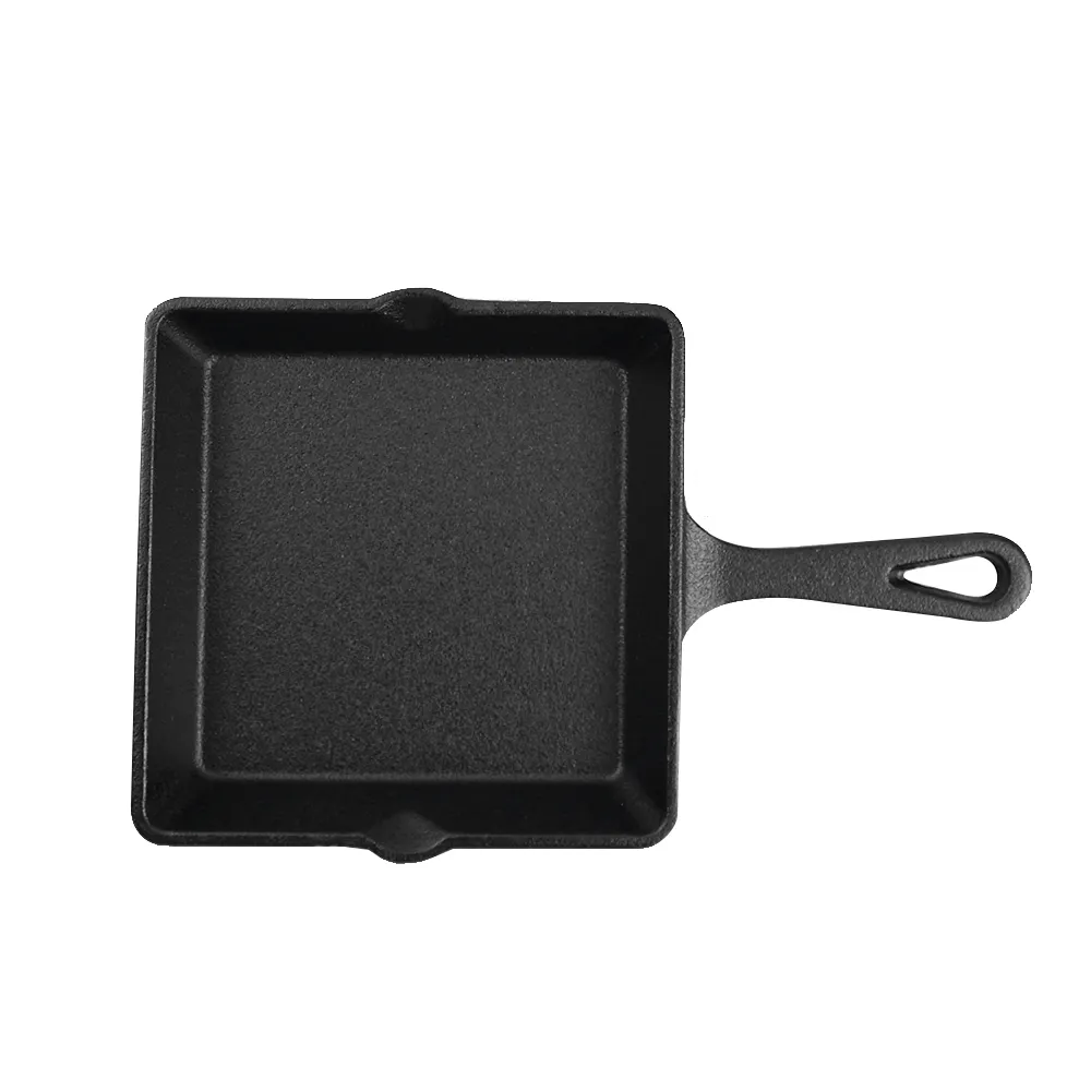 Hot oil small pan, mini cast iron egg frying pan, flat pan, small iron pan for pouring oil