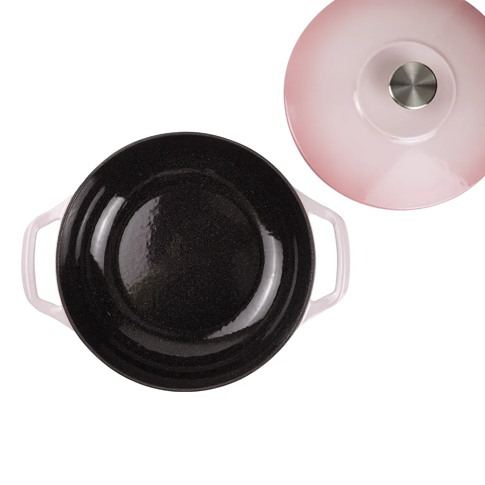 Enamel cast iron Dutch baking pan with lid - Enamel cookware for baking, roasting and stewing, available in an oven