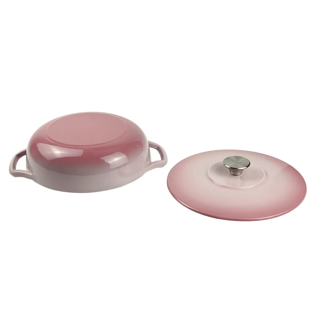 Enamel cast iron Dutch baking pan with lid - Enamel cookware for baking, roasting and stewing, available in an oven