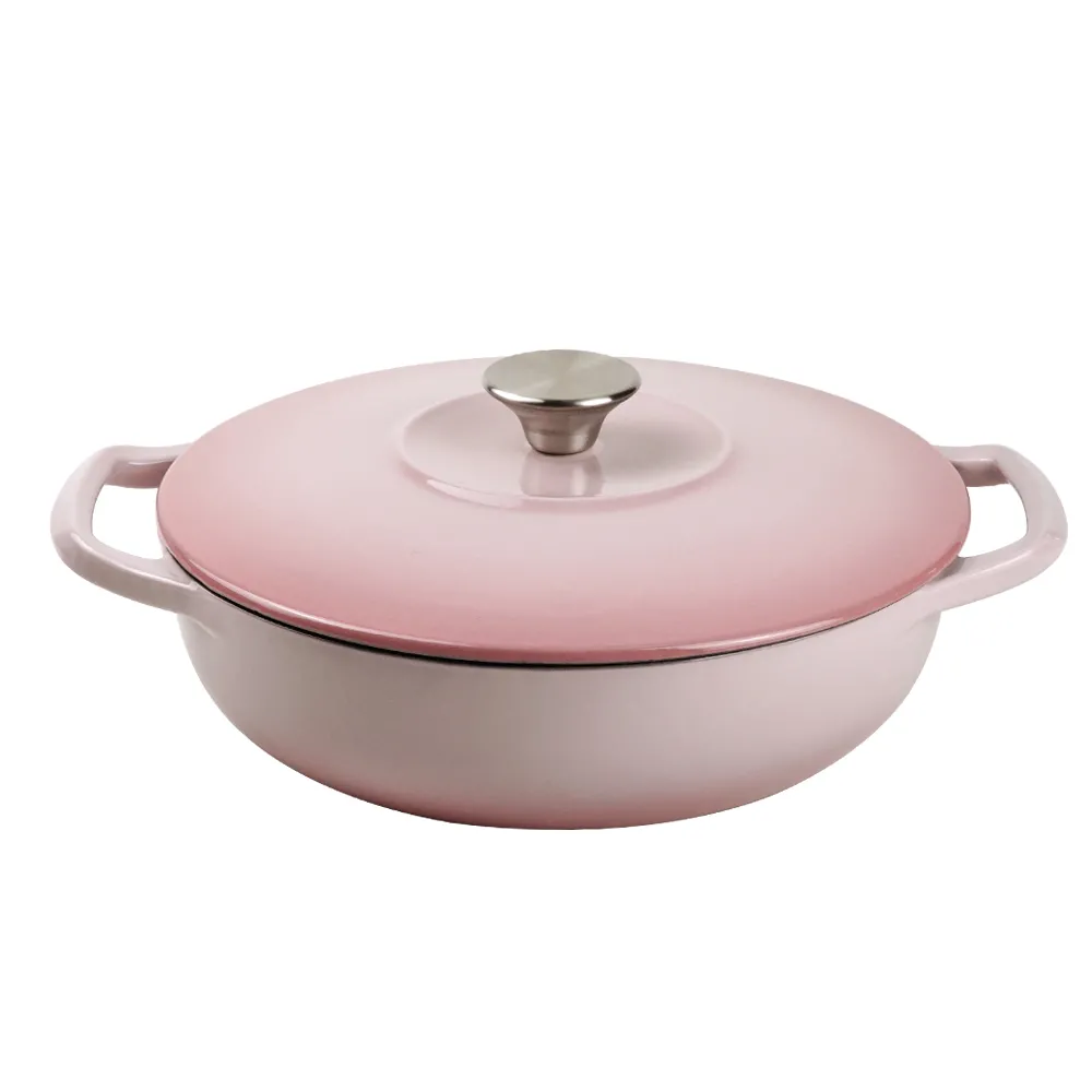 Enamel cast iron Dutch baking pan with lid - Enamel cookware for baking, roasting and stewing, available in an oven