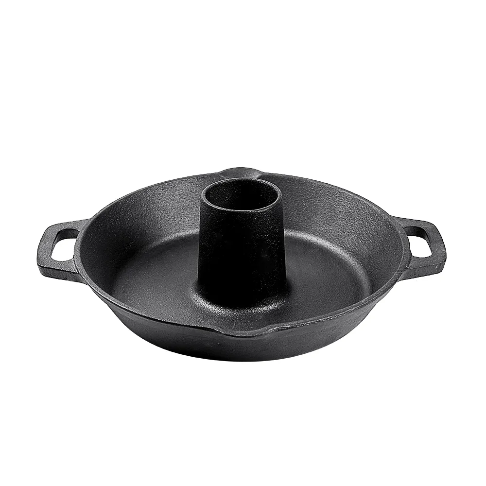 Cast iron poultry roasting chicken stand, beer can Turkey fryer with baking tray, suitable for most grills and ovens