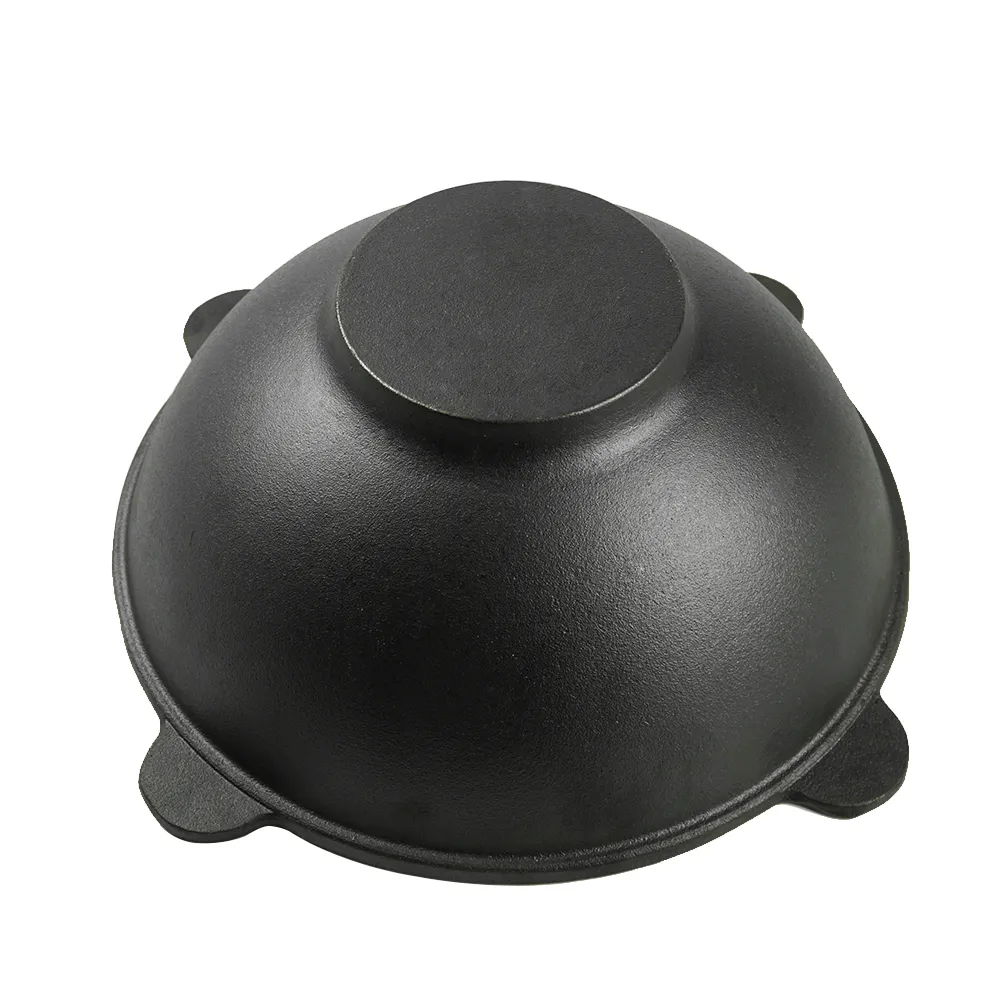 20L cast iron Russian large pot, large Uzbek Kazan cookware pot and enamel-coated round Dutch oven for cooking and camping