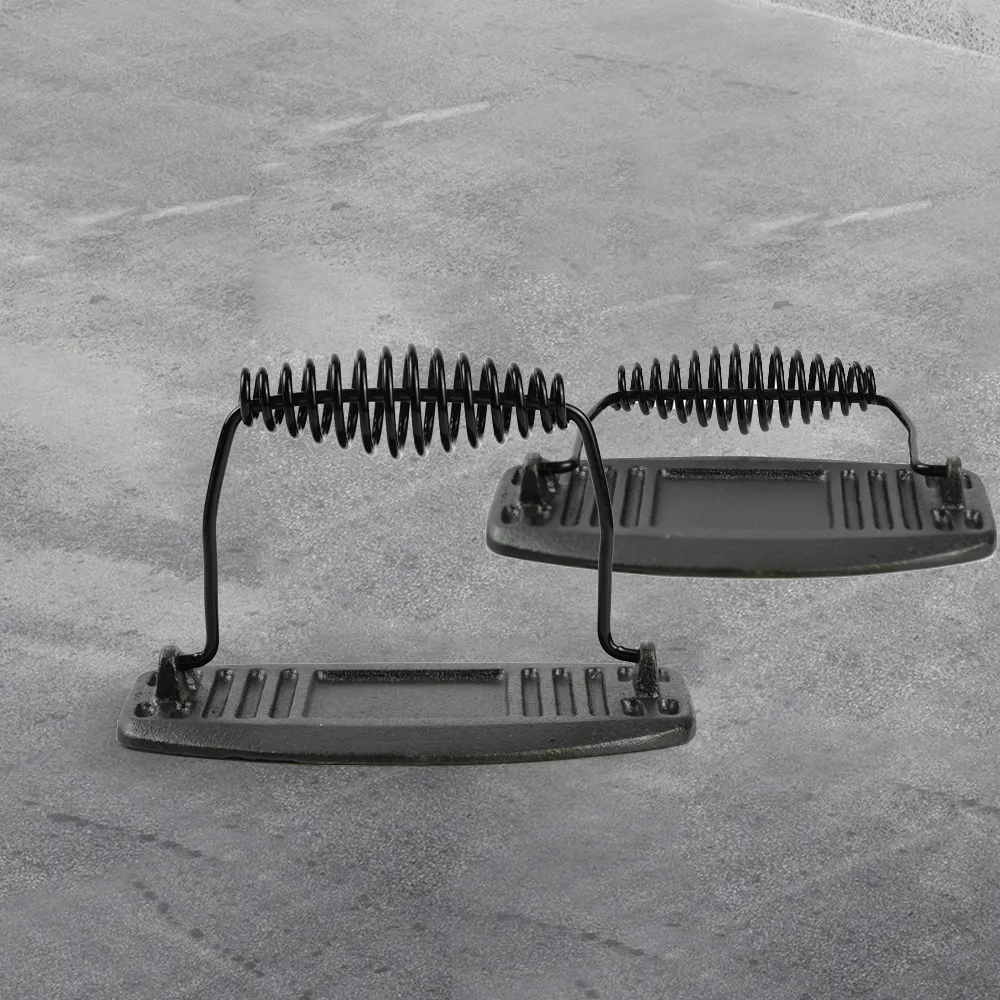 Rectangular cast iron grill press