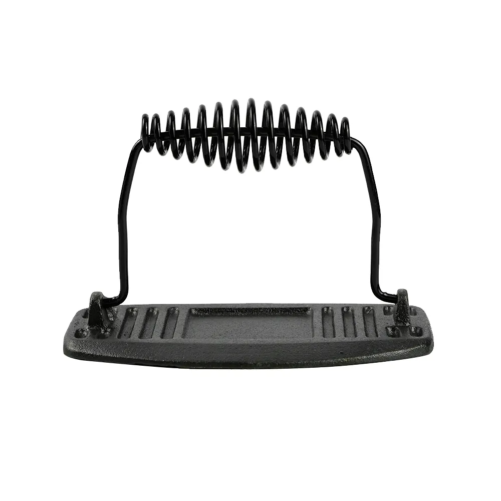 Rectangular cast iron grill press