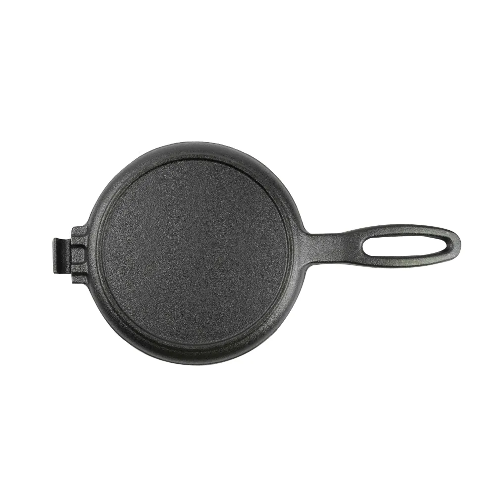 Cast iron waffle pot two-piece hinge waffle iron