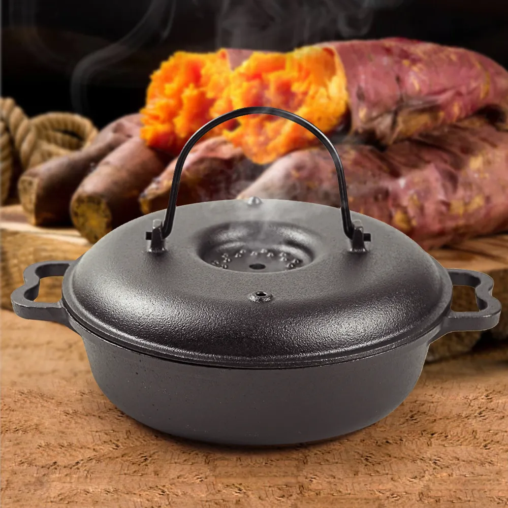 Cast iron baking pot, sweet potato baking pot, taro baking pot, chestnut and potato baking pot