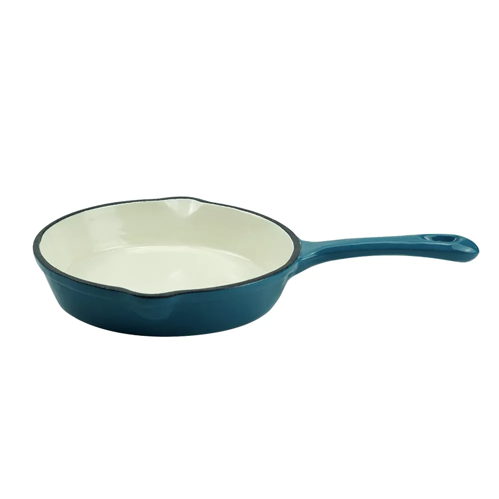 Non-stick enamel cast iron cookware - 3-pan set