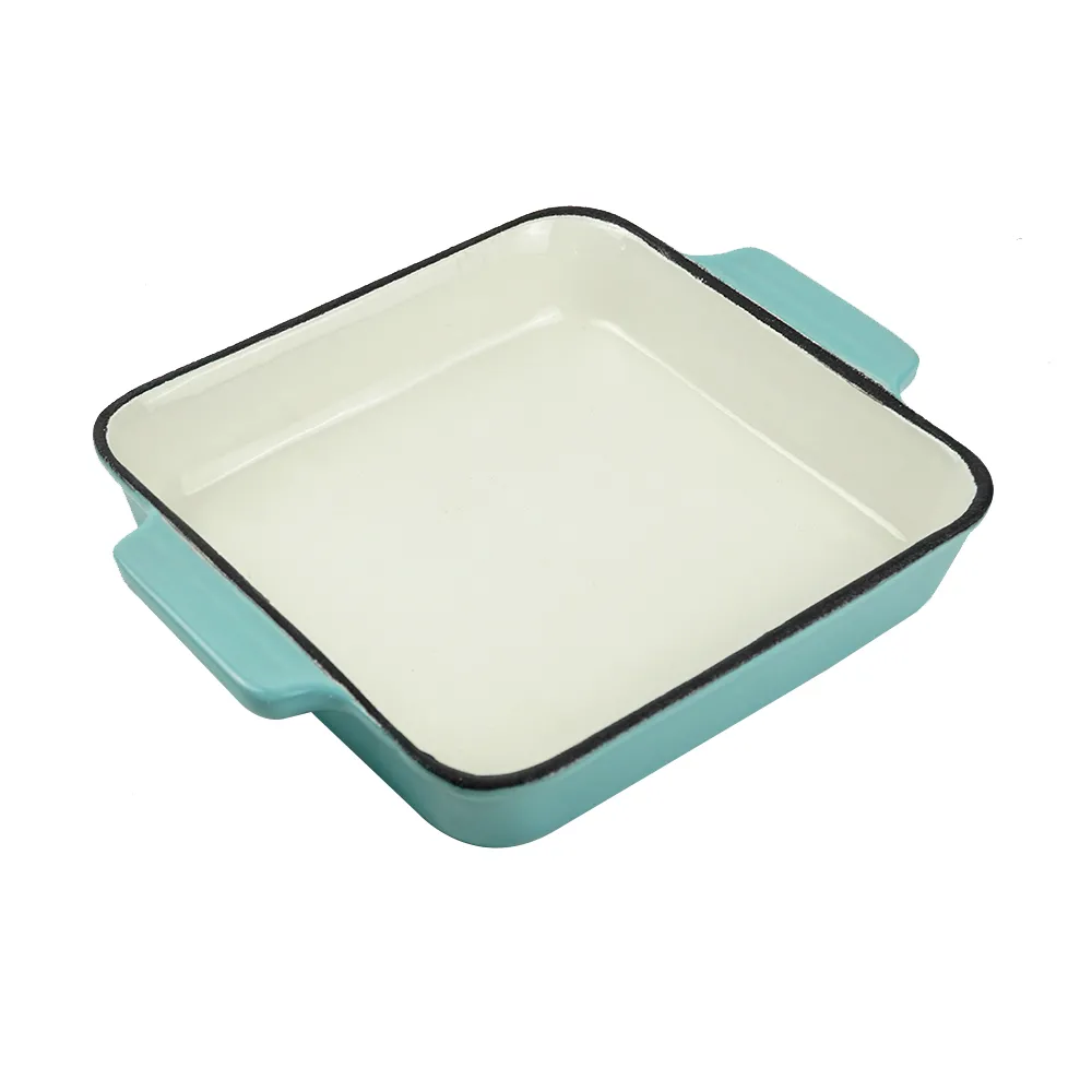 Classic enamel cast iron baking pan/lasagna baking tray