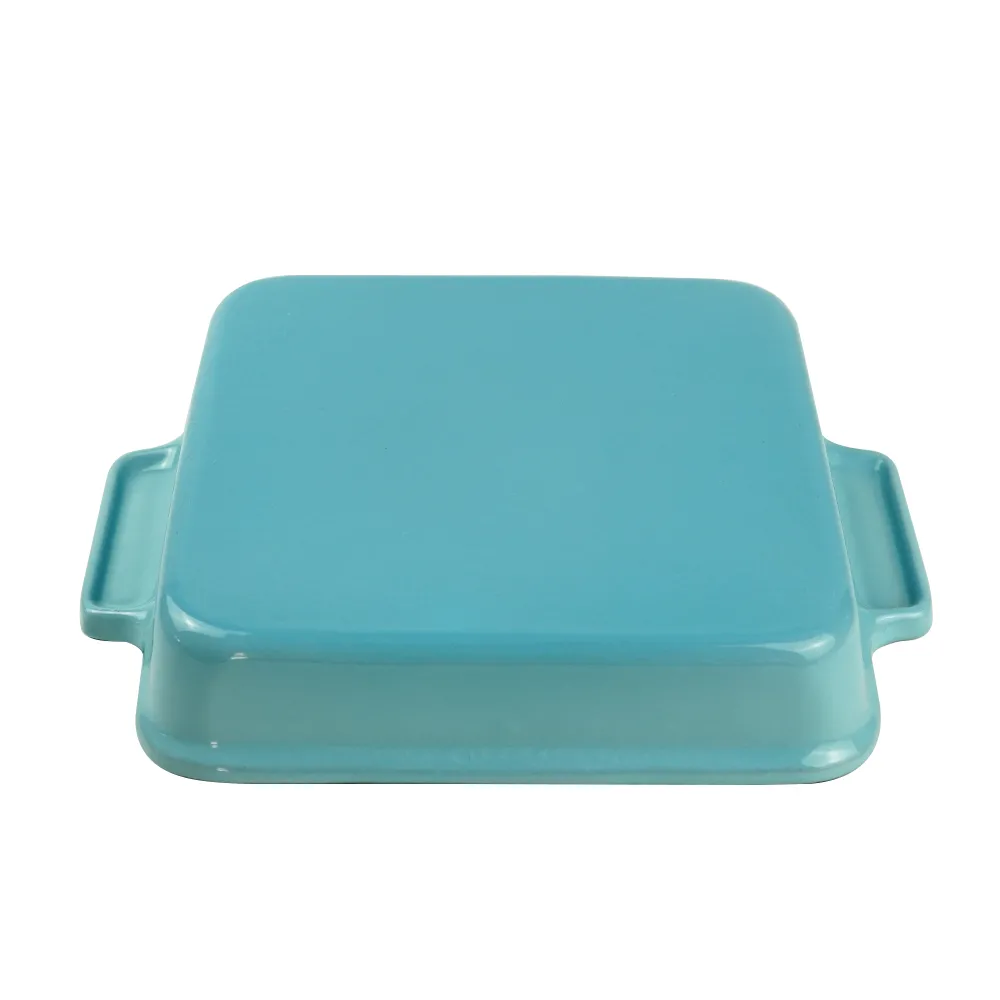 Classic enamel cast iron baking pan/lasagna baking tray