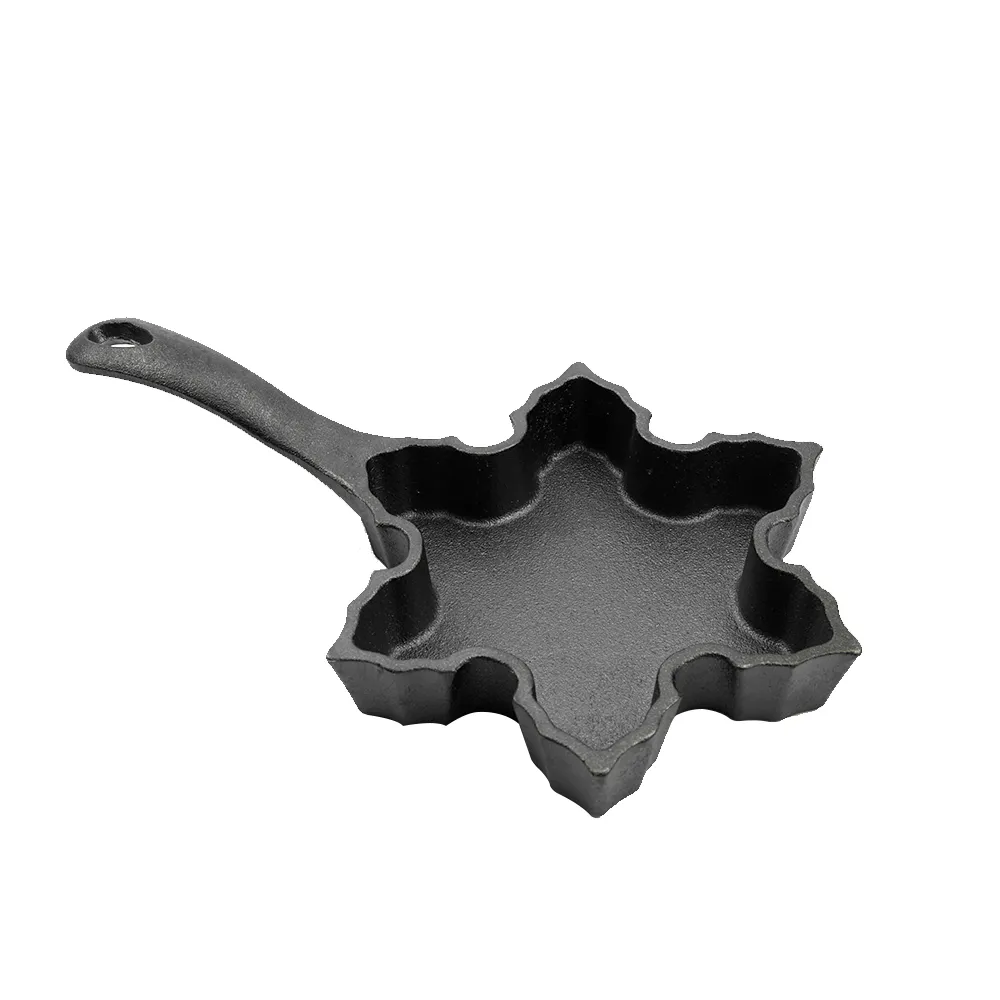 Cast-iron pancake pan, mini breakfast pan, Christmas gift - gingerbread man, Christmas tree, snowflake-shaped