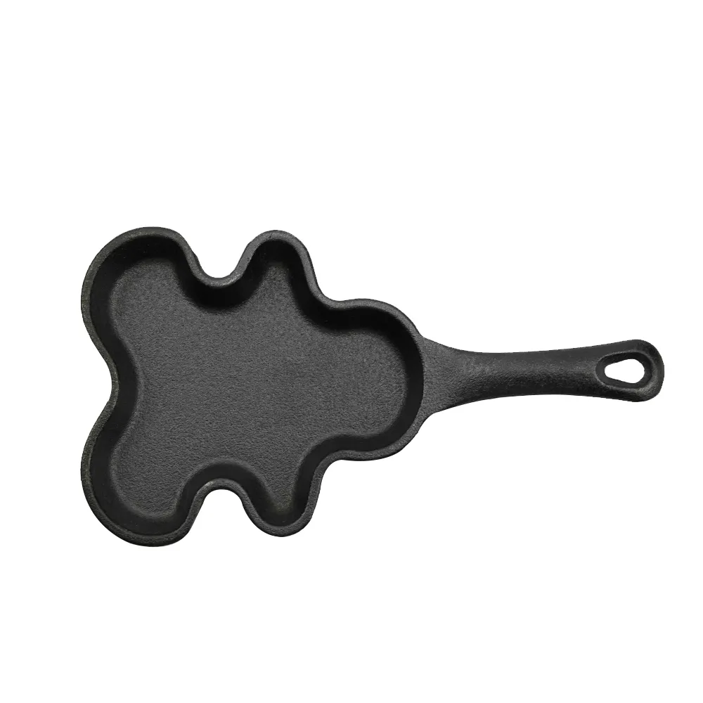 Cast-iron pancake pan, mini breakfast pan, Christmas gift - gingerbread man, Christmas tree, snowflake-shaped