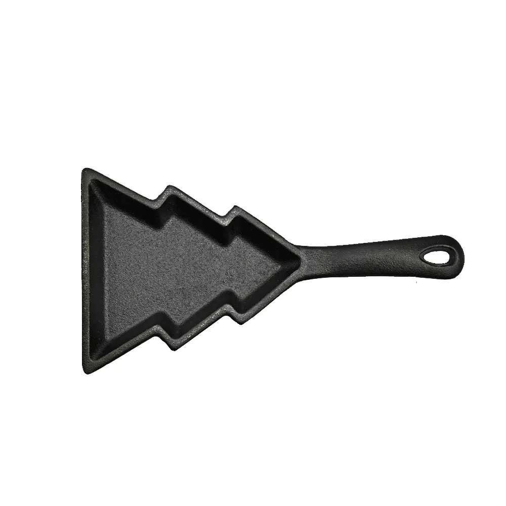 Cast-iron pancake pan, mini breakfast pan, Christmas gift - gingerbread man, Christmas tree, snowflake-shaped