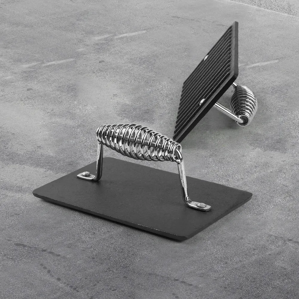 Cast iron rectangular press beef barbecue hamburger