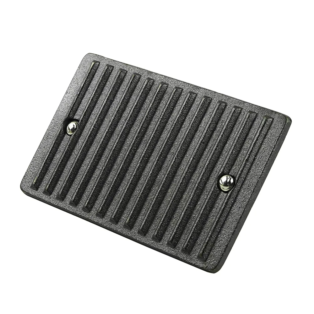 Cast iron rectangular press beef barbecue hamburger