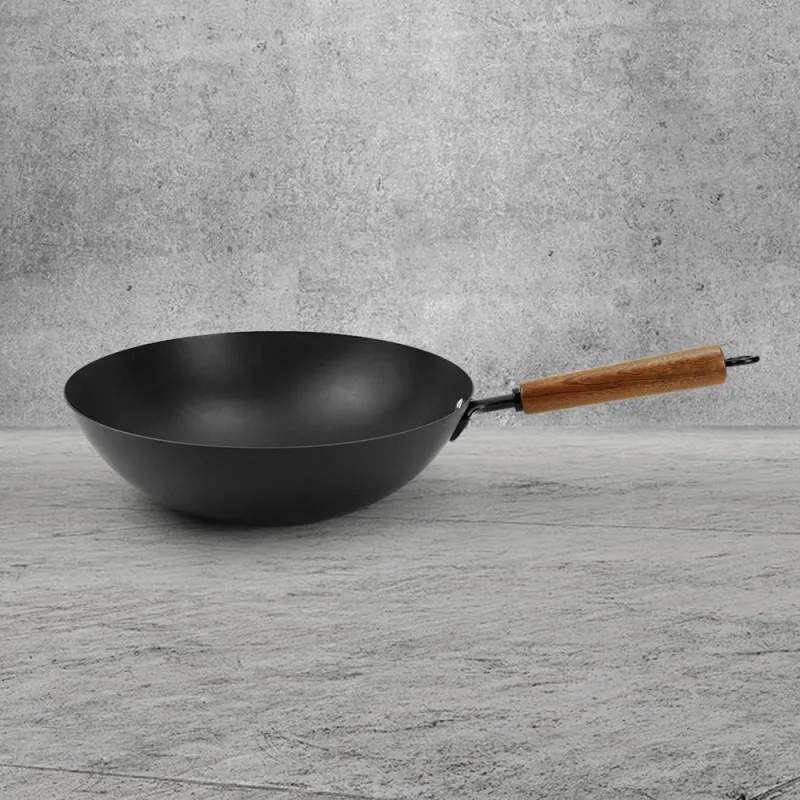 Ti-Reinforced Non-stick Cast Iron Wok
