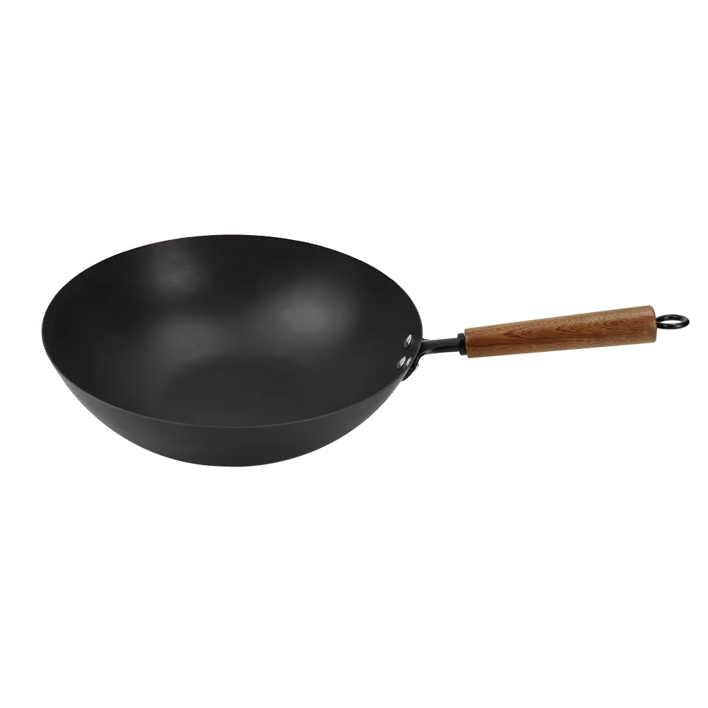 Ti-Reinforced Non-stick Cast Iron Wok