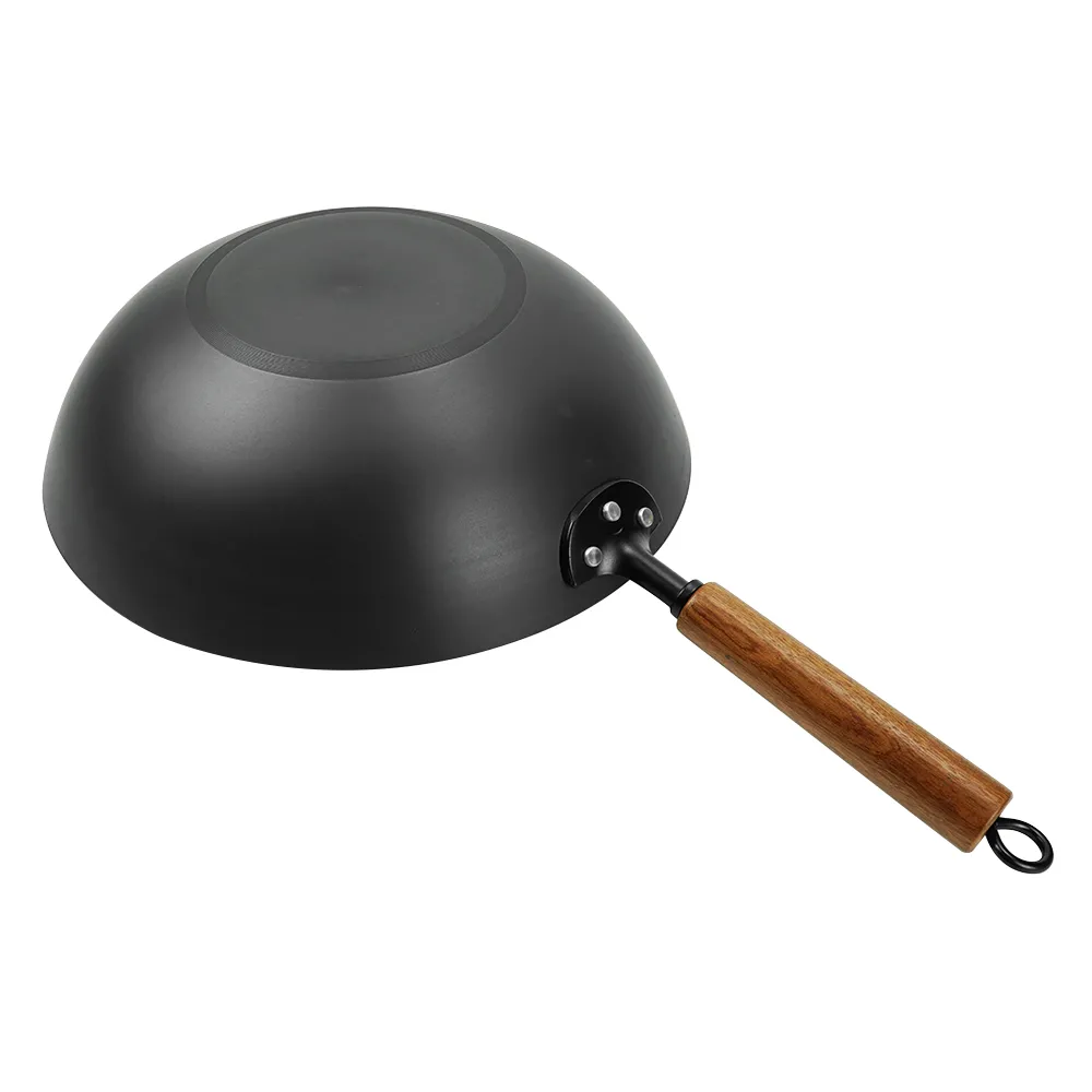 Ti-Reinforced Non-stick Cast Iron Wok