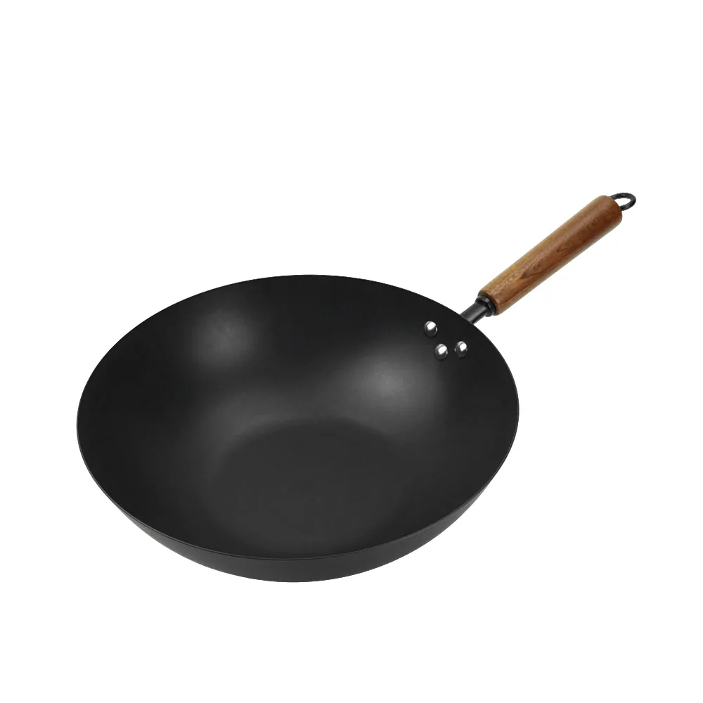 Ti-Reinforced Non-stick Cast Iron Wok