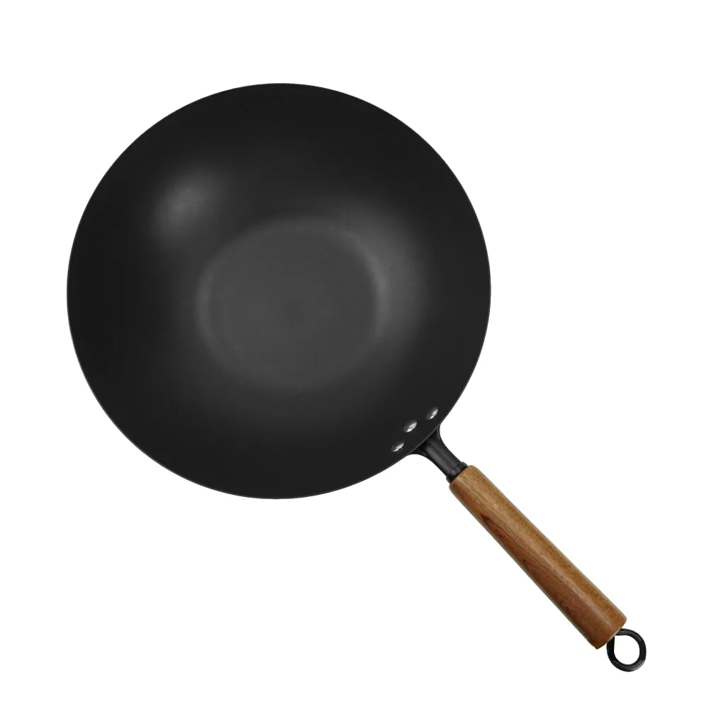 Ti-Reinforced Non-stick Cast Iron Wok
