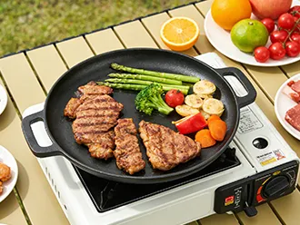 Cast iron double-ear baking tray