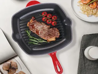 How to Grill Indoors With a Cast-Iron Grill Pan