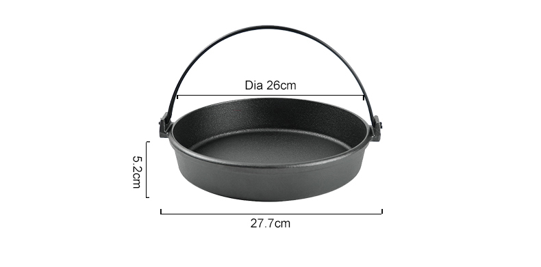 Japanese cast iron cookware, sukiyaki pot and ramen pot
