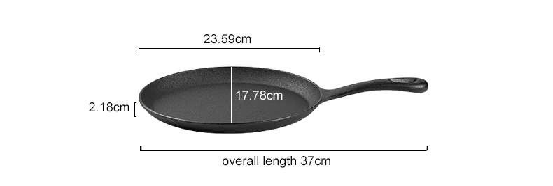 Fajita pan set with wooden tray, anti-heat gloves and cast iron frying pan is suitable for home barbecue kitchens and party restaurants